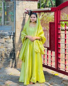 Green Anarkali Dress