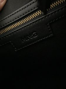 Mango Black baguette shoulder bag