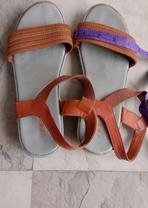 Orange Flats &amp; Sandals