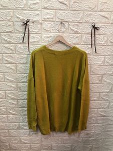 Fusion Max Yellow Knit Sweater