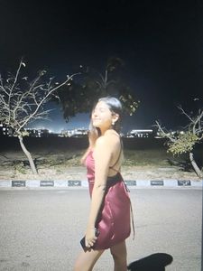 Silky Maroon Mini Dress Y2k