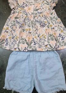 Cute Floral Baby Dress in 1-2 years girl