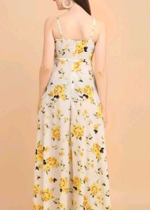 Floral Maxi Dress with Slit
