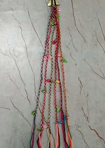 Navratri Special Handmade Embroidered Bow Hair Acc
