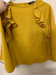 Only Top Mustard Party Wear