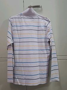 Striped Long Sleeve Polo Shirt