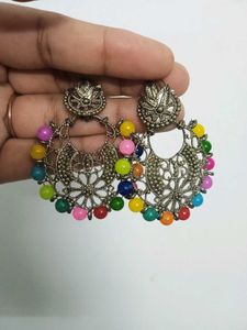 Combo Of Multicolored Oxidised Earrings
