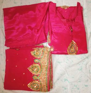 Pink Embellished Indian Outfit