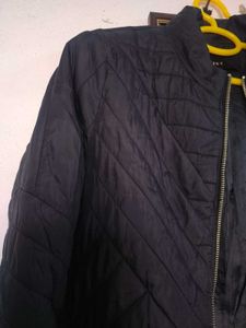 Black Puffer Jacket(Free Maroon Dress )