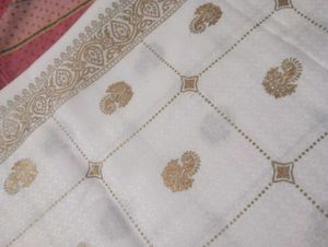 Elegant White gold shawl