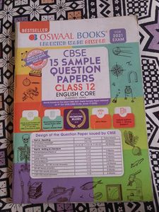 Oswaal Cbse English Core Sample Papers Class 12