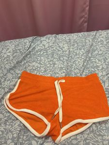 Orange Sporty Shorts From H&M