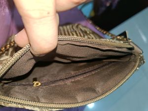 Brand New Olive HL Rhinestone Butterfly Handbag