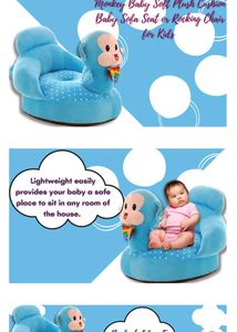 Cotton Baby Soft Plush Cushion Sofa Seat-Monkey