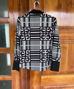 Abstract Print Shirt For Women