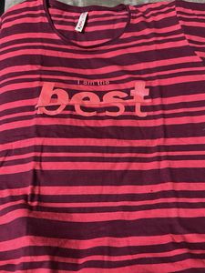Striped Tee with Text