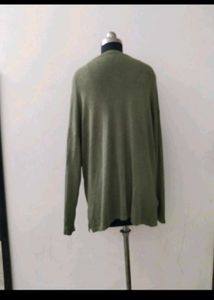 Olive Green Long Sleeve Top