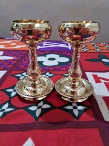 2pc Brass Diya