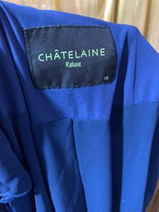 Elegant Blue Trench Coat