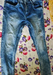 Acid Wash Denim Jeans