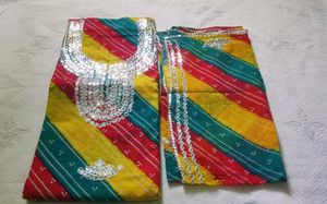 Bandhej Dress Material
