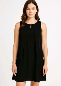 Trendy New Chic Black Sleeveless Dress