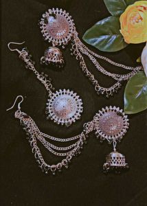 Oxidice ( Jhumka With Mang Tika)