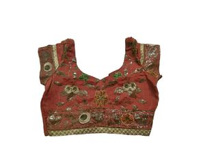 Gorgeous Brown Saree With Small Size Blouse
