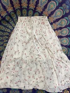 Floral Print Skirt