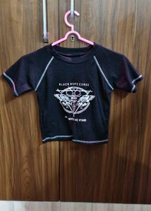 Black Crop Top