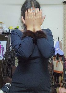 Cocktail Dress With Furr Cuffs