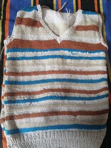 Striped Knitted handmade Sweater Vest