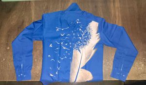 Blue Printed Shirt