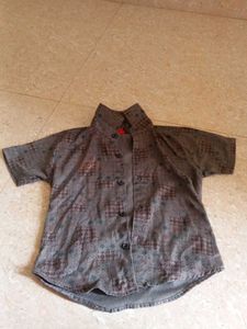 Patterned Short Sleeve Shirt