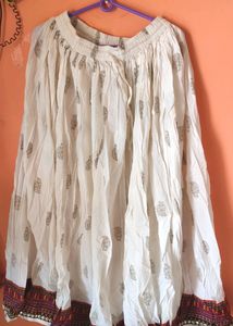 Boho Cotton Maxi Skirt