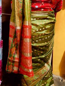 Saree With Unstitched Blouse Attached