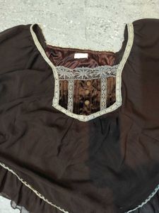 Brown Ruffle Lolita Top