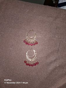 Chandivali (Red) Hydro Beads And CZ Stone