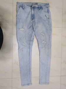 Distressed Denim Jeans