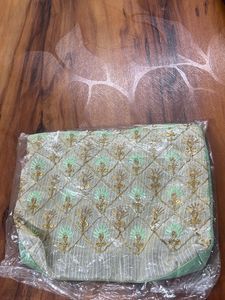 Small Green Traditional Bag With Handle