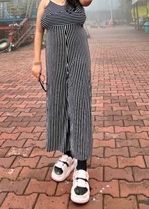 Striped Wide Leg Jumpsuit