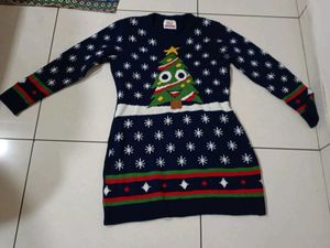 Christmas Tree Sweater Dress