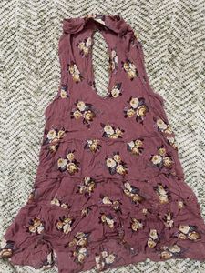 Peach Floral Top