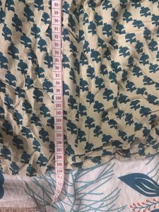 Boho Teal &amp; White Print Dress