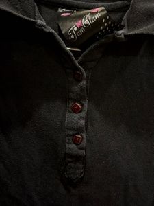 Black Short Sleeve Polo Shirt