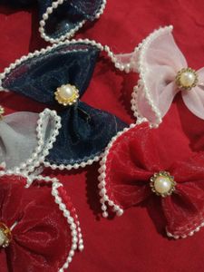 Pearl Embellished Bows