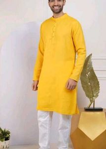 Yellow Kurta Set For 15-18 Year Boys