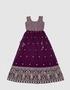 Elegant Purple Anarkali Suit Set