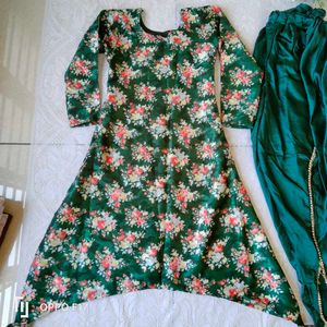 Green Dhoti Kurta Set