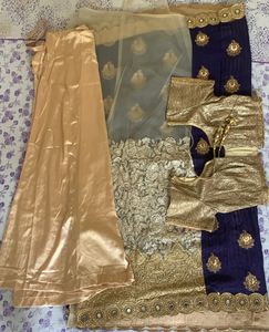 Heavily Embroidered Party Wear Saree